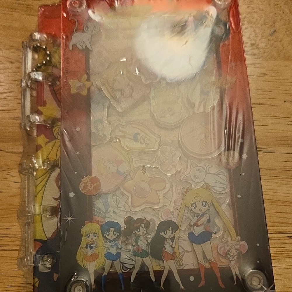 Sailor Moon Themed Notebook - Red and Black